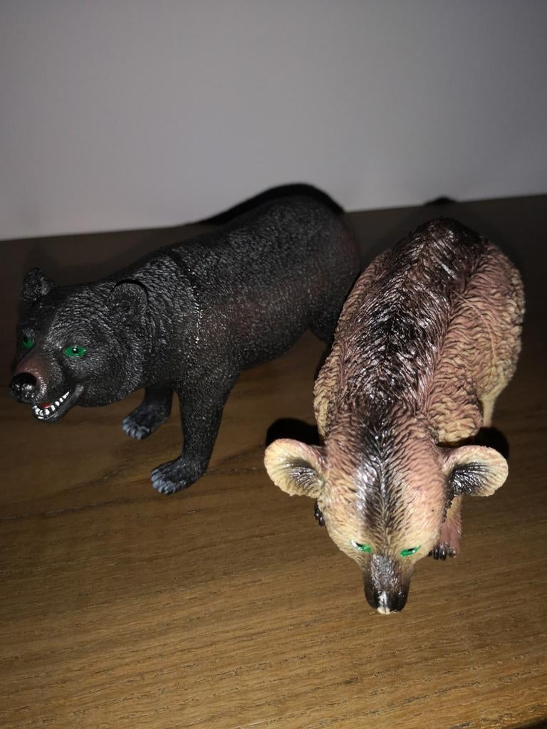 2 beren, Verzamelen, Dierenverzamelingen, Ophalen of Verzenden, Gebruikt