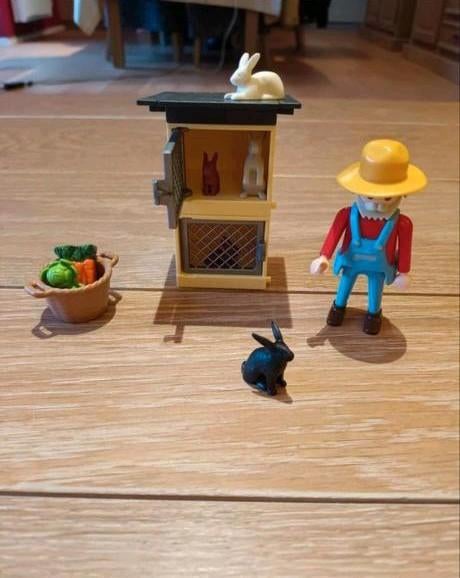 Playmobil - Fermier/lapins/clapiers, Enlèvement ou Envoi, Comme neuf, Ensemble complet