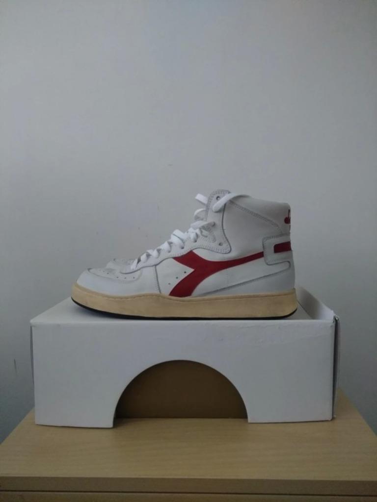 Diadora Heritage MI Basket Used US 10,5 / EUR 44,5, Wit, Ophalen of Verzenden, Sneakers, Gedragen