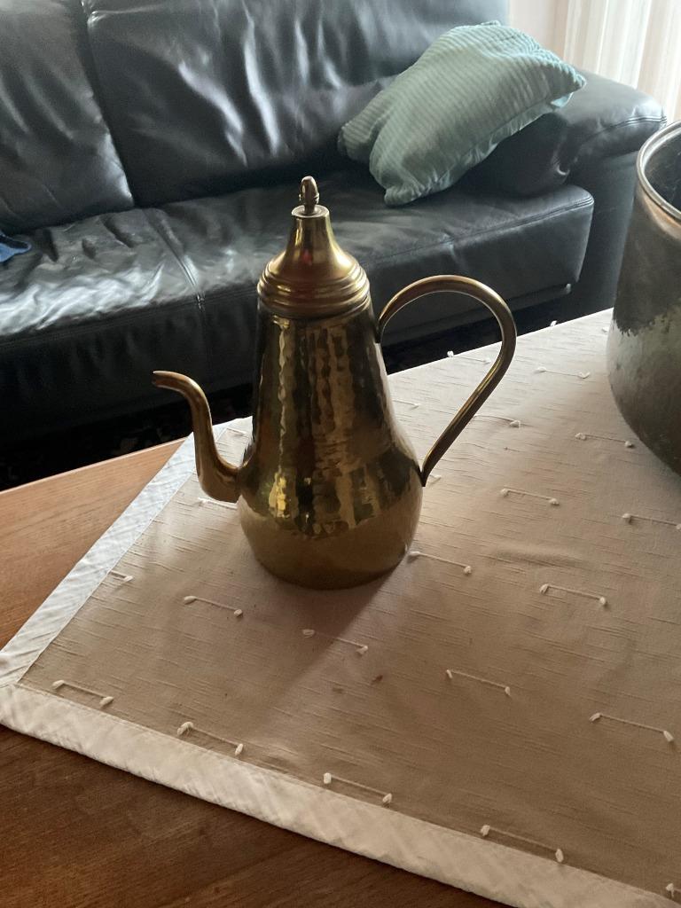 Koperen theepot., Ophalen of Verzenden, Koper