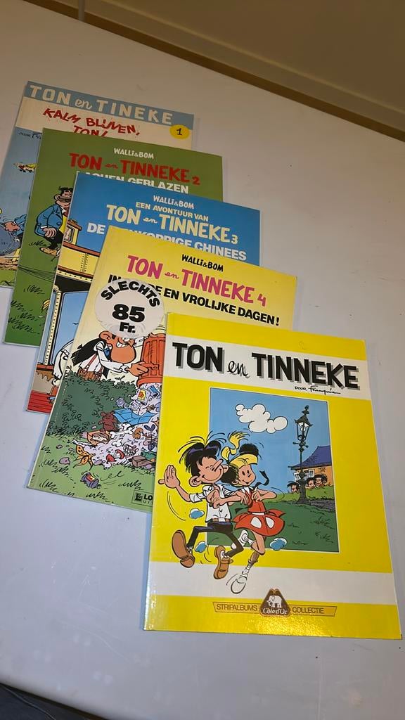 Franquin & Walli 5 strips Ton en Tinneke, Ophalen of Verzenden, Zo goed als nieuw