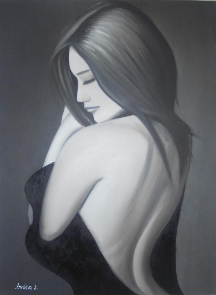 peinture à l'huile séduction (60x80 cm), Enlèvement ou Envoi