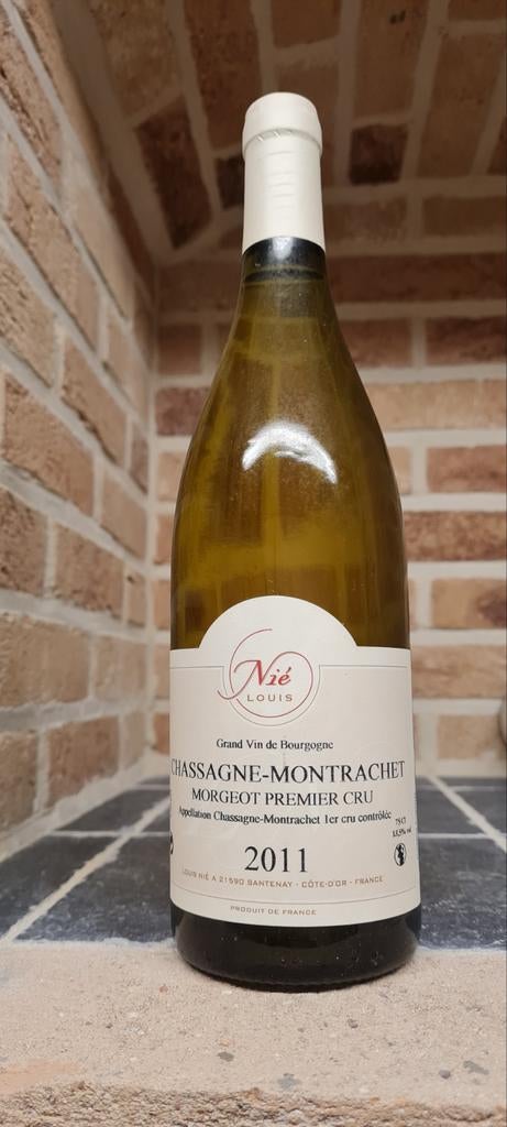 Chassagne Montrachet 2011 Morgeot - 6 pièces, Enlèvement ou Envoi