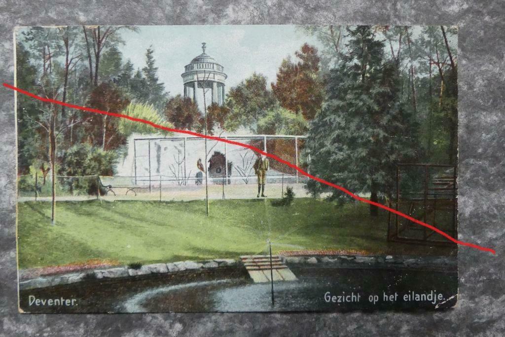 Postkaart 28/7/1906 Deventer, Het eilandje, Nederland, Collections, Cartes postales | Pays-Bas, Enlèvement ou Envoi, Avant 1920