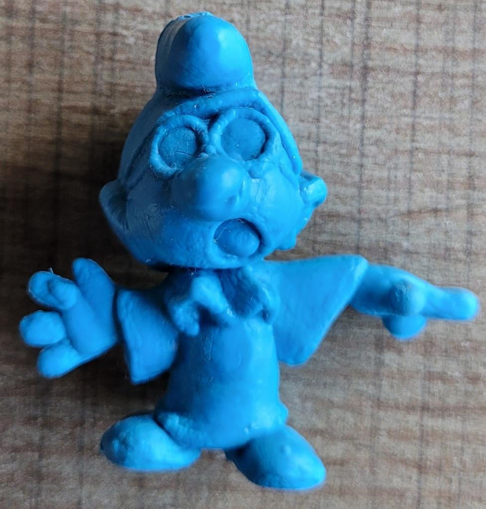 Brilsmurf - blauwe figuur, Collections, Enlèvement ou Envoi, Schtroumpfs, Utilisé, Statue ou Figurine