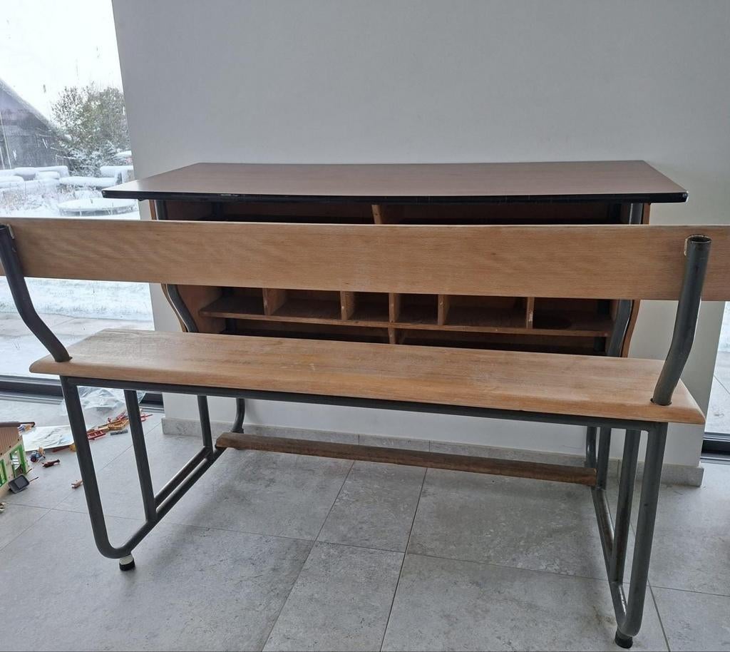 Vintage schoolbank, Huis en Inrichting, Ophalen