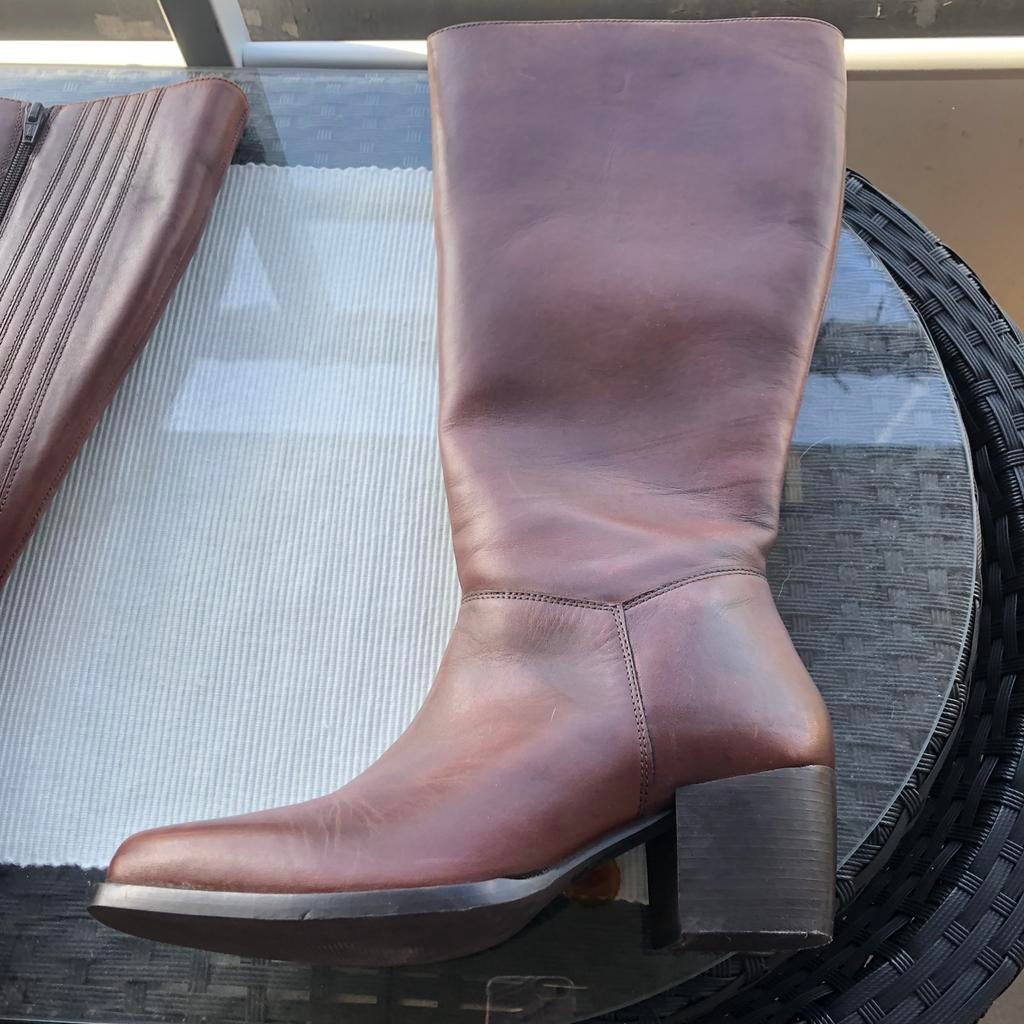 Bruine laarzen Ulla Popken (zie omschrijving), Vêtements | Femmes, Chaussures, Neuf, Bottes hautes, Brun, Enlèvement