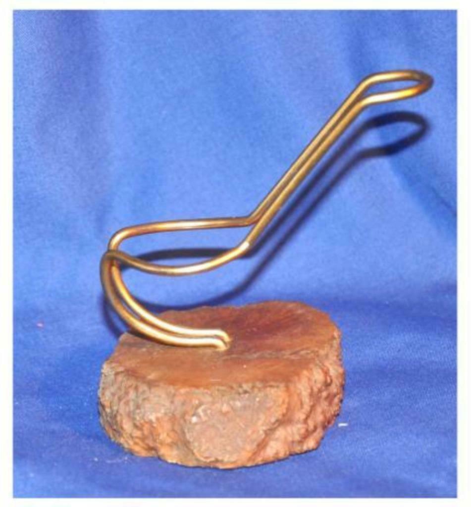 § porte pipe squelettique sur rondelle de bois, Enlèvement ou Envoi, Utilisé, Autres types