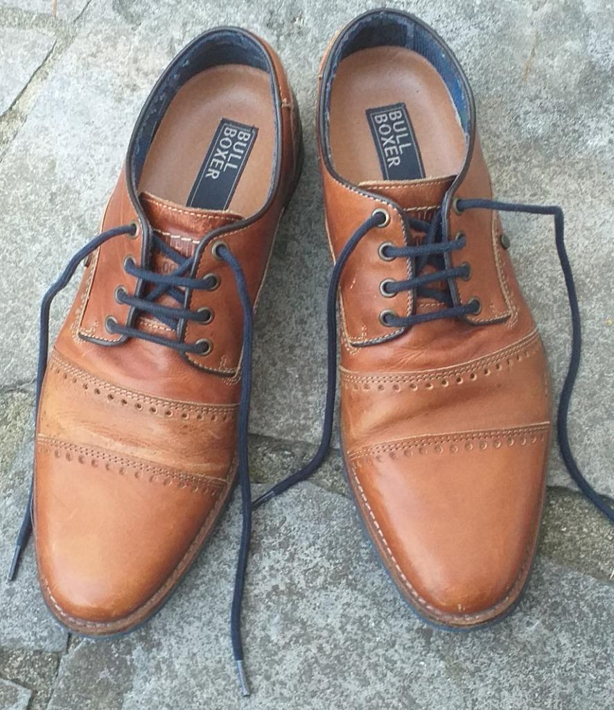Bullboxer lederen schoenen - heren (41), Bruin, Ophalen of Verzenden, Zo goed als nieuw, Bullboxer