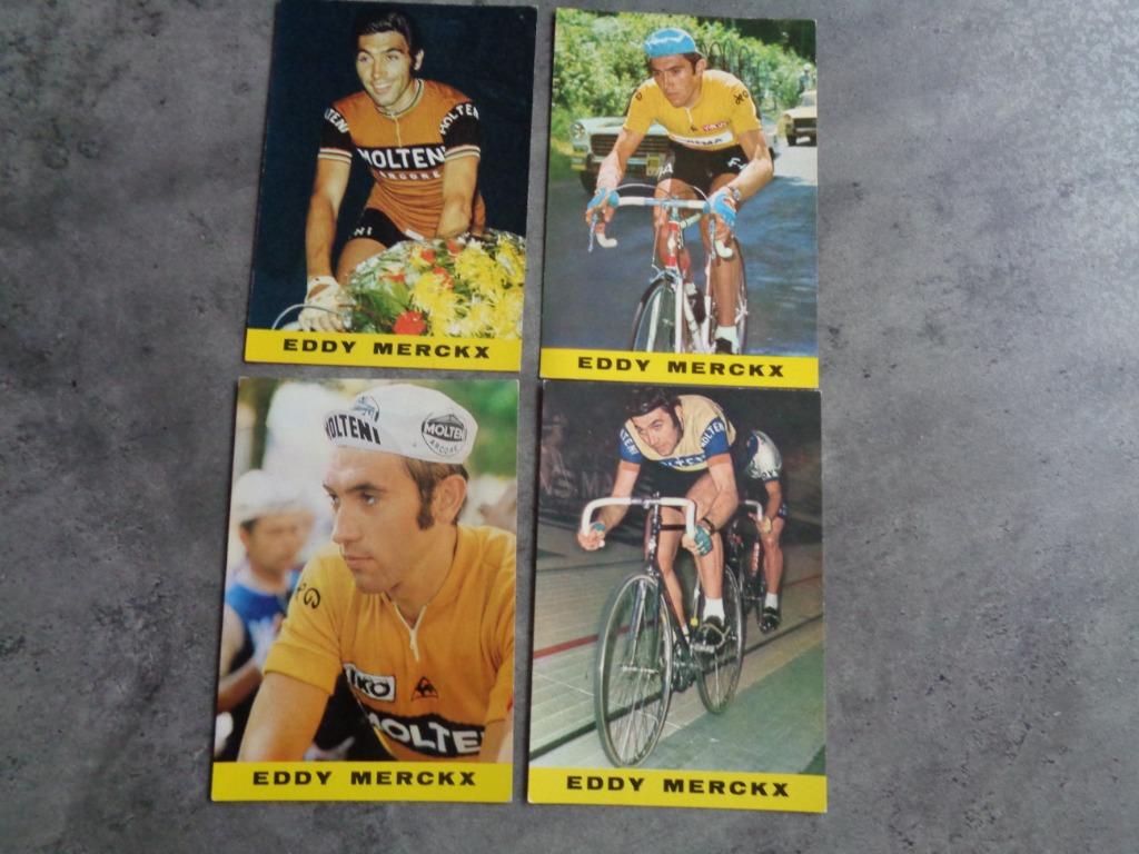 WIELRENNEN MERCKX EDDY 4X POSTKAARTEN JAREN 60 EDITIE  POK , Ophalen of Verzenden, Zo goed als nieuw