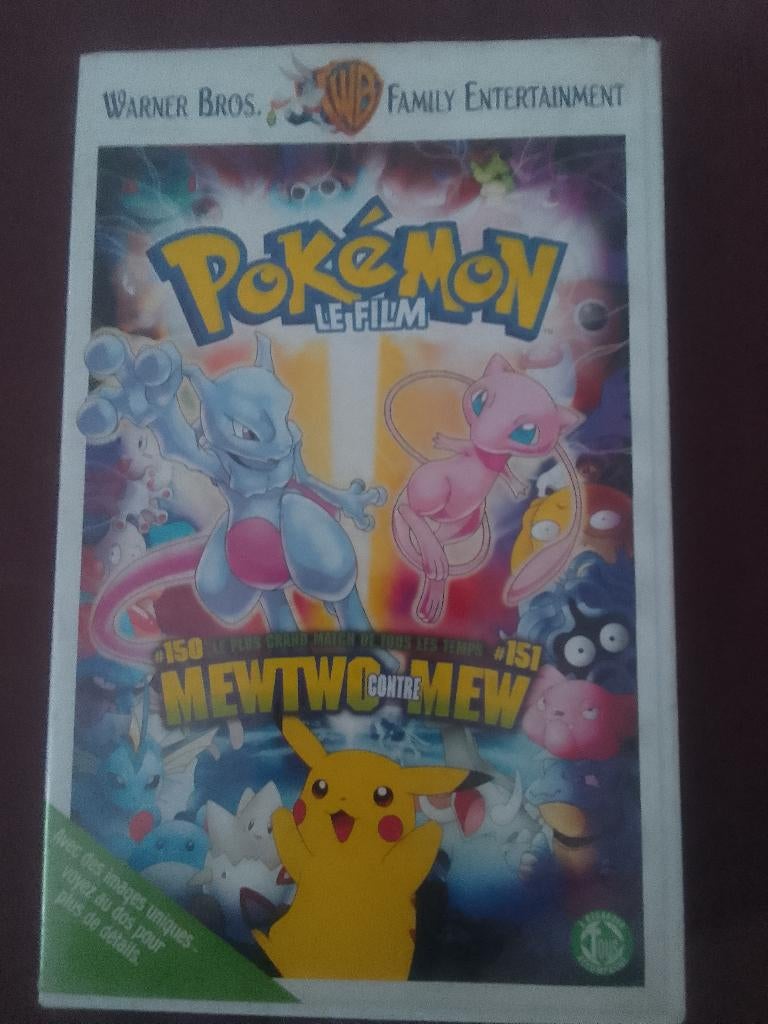 Cassette VHS POKEMON 1 Le film Mewtwo Mew BE, Ophalen of Verzenden, Gebruikt