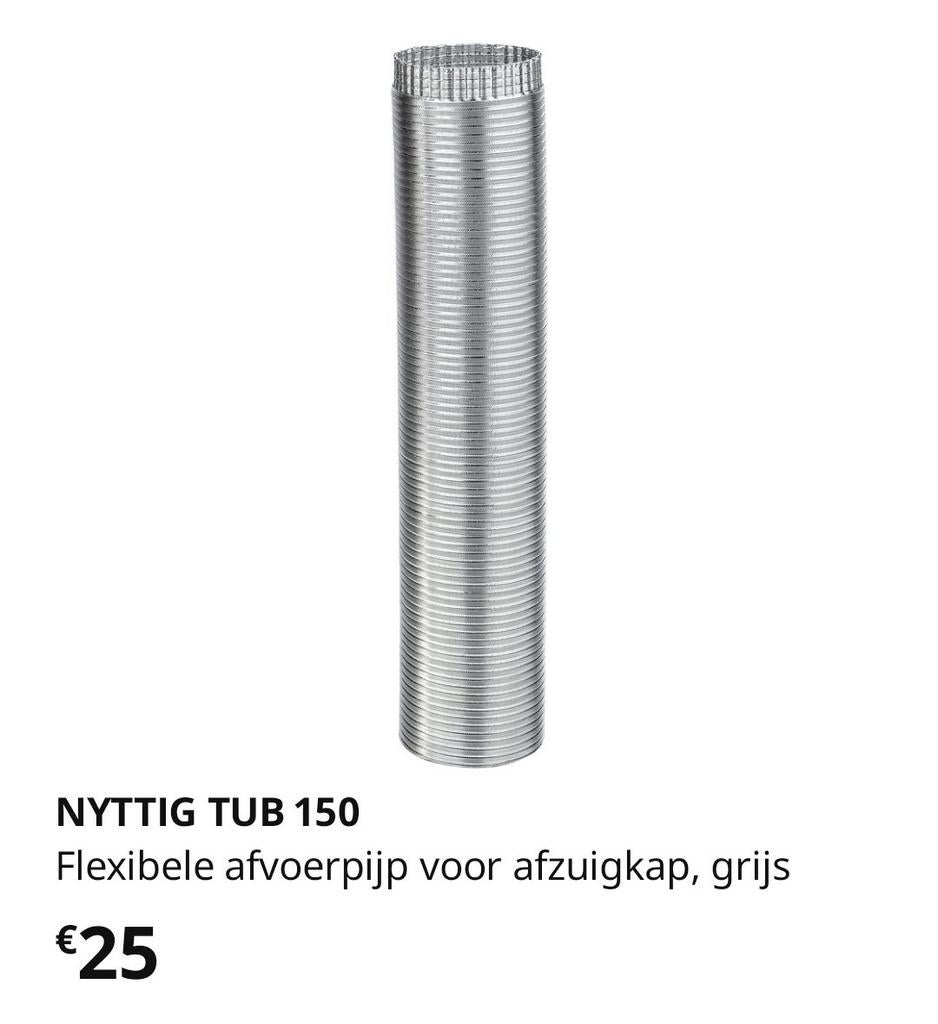 Afvoer flexibele buis 150mm dampkap tot 3m lang nieuw‼️, Ophalen, Zo goed als nieuw, Afvoer