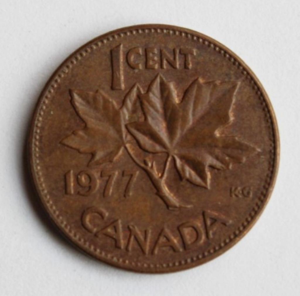 1 cent Canada 1977, Enlèvement ou Envoi, Amérique du Nord, Monnaie en vrac