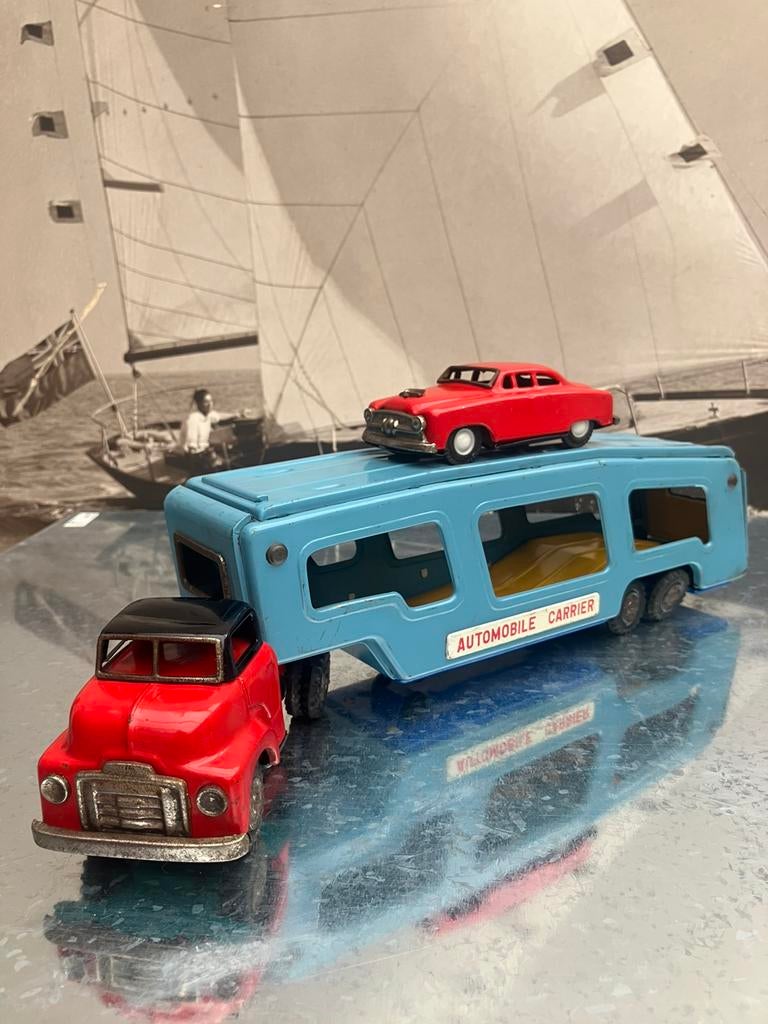 oude blikken vrachtwagen van SSS Toys (Japan), Verzamelen, Speelgoed, Gebruikt, Ophalen of Verzenden