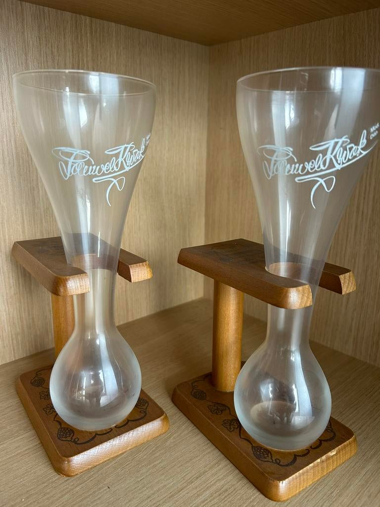 Vintage kwak bierglazen in topstaat, Verzamelen, Ophalen, Zo goed als nieuw, Glas of Glazen