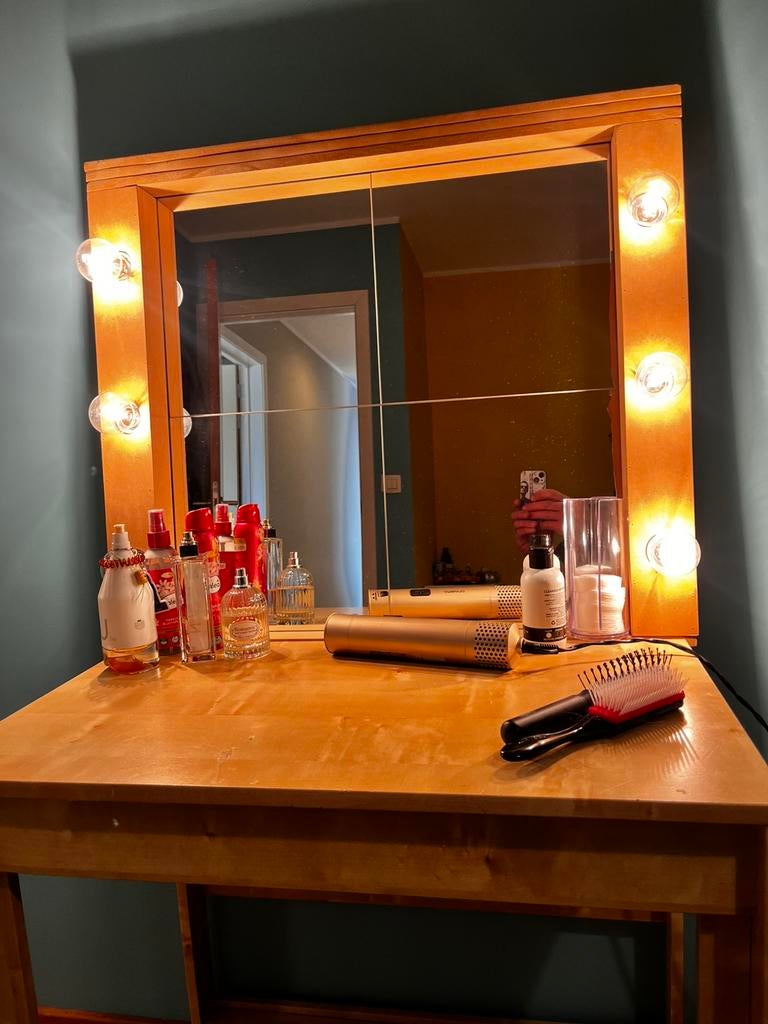 Make-up Spiegel, 65 cm ou plus, Enlèvement, Utilisé, 55 à 70 cm