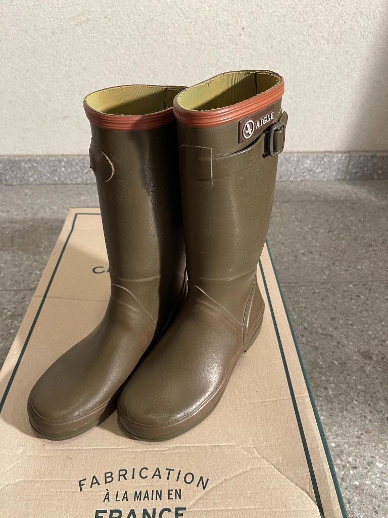 AIGLE bottes "chantebelle" kaki 32, Aigle, Enlèvement, Utilisé, Bottes
