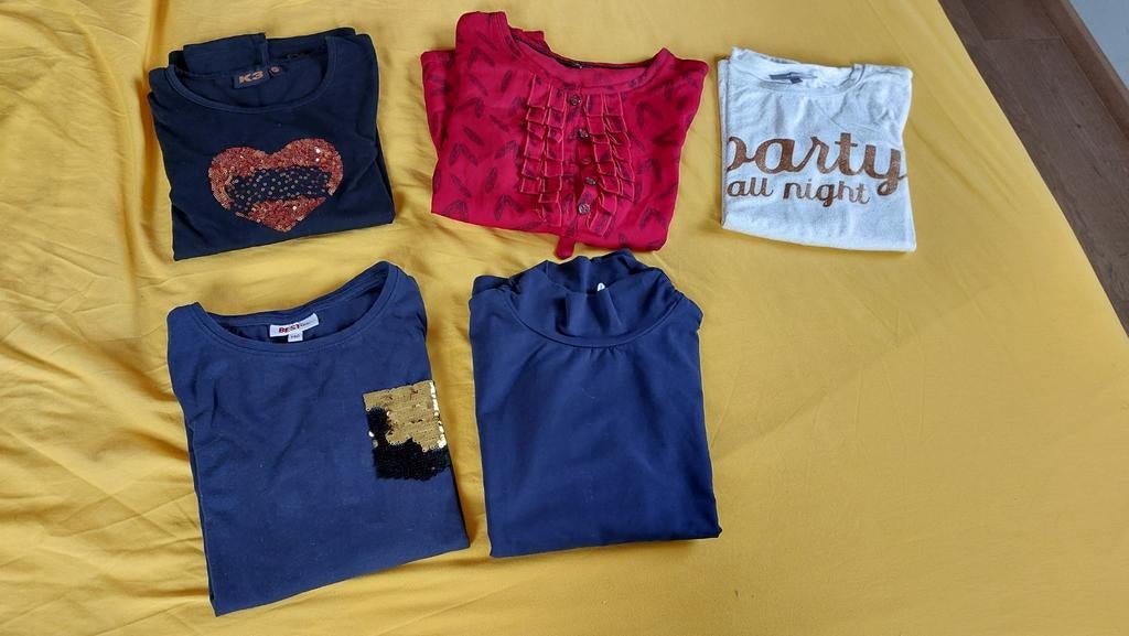 Longsleeves meisje maat 140, Kinderen en Baby's, Kinderkleding | Maat 140, Meisje, JBC, Ophalen of Verzenden, Zo goed als nieuw