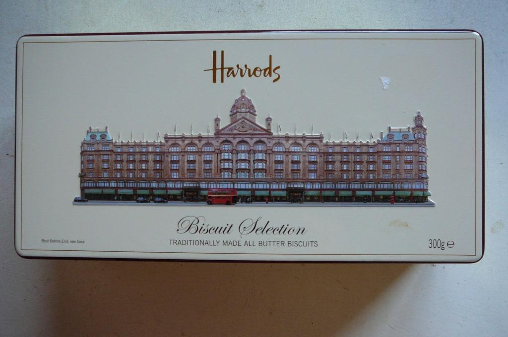 Harrods lege koekjesdoos, Ophalen of Verzenden, Gebruikt, Koek(jes), Overige merken