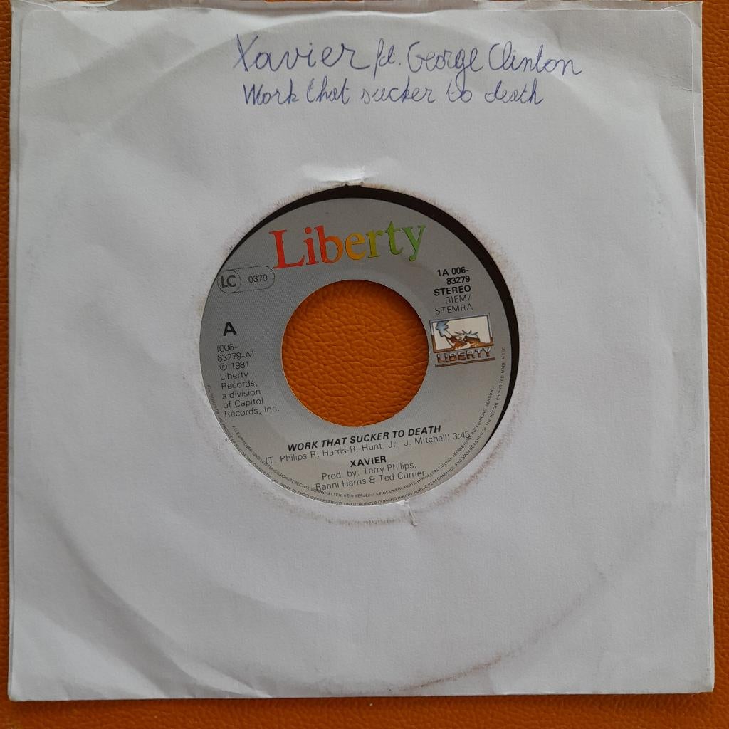 Xavier ft. George Clinton-Work That Duck to death 7", Enlèvement ou Envoi, Utilisé, Pop
