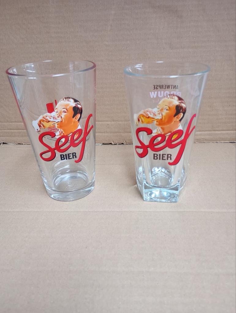 Seef bierglazen, Verzamelen, Ophalen of Verzenden