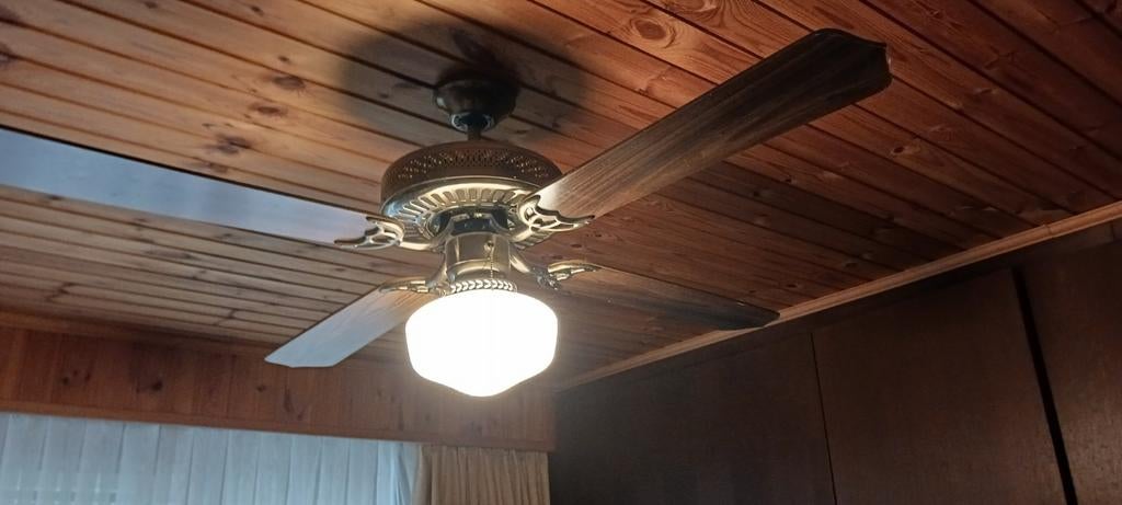 Luster met ventilator, Ophalen, Gebruikt