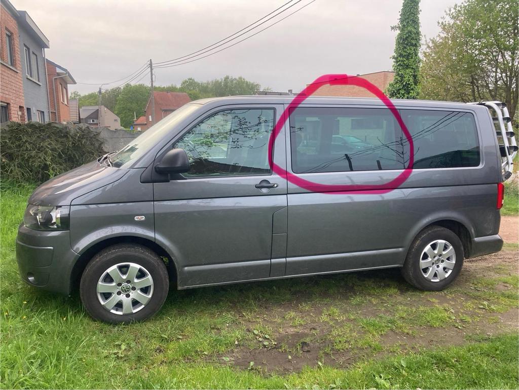 Vw t5 raam ruit zijkant midden enkel nog rechts, Auto-onderdelen, Ophalen, Gebruikt, Volkswagen