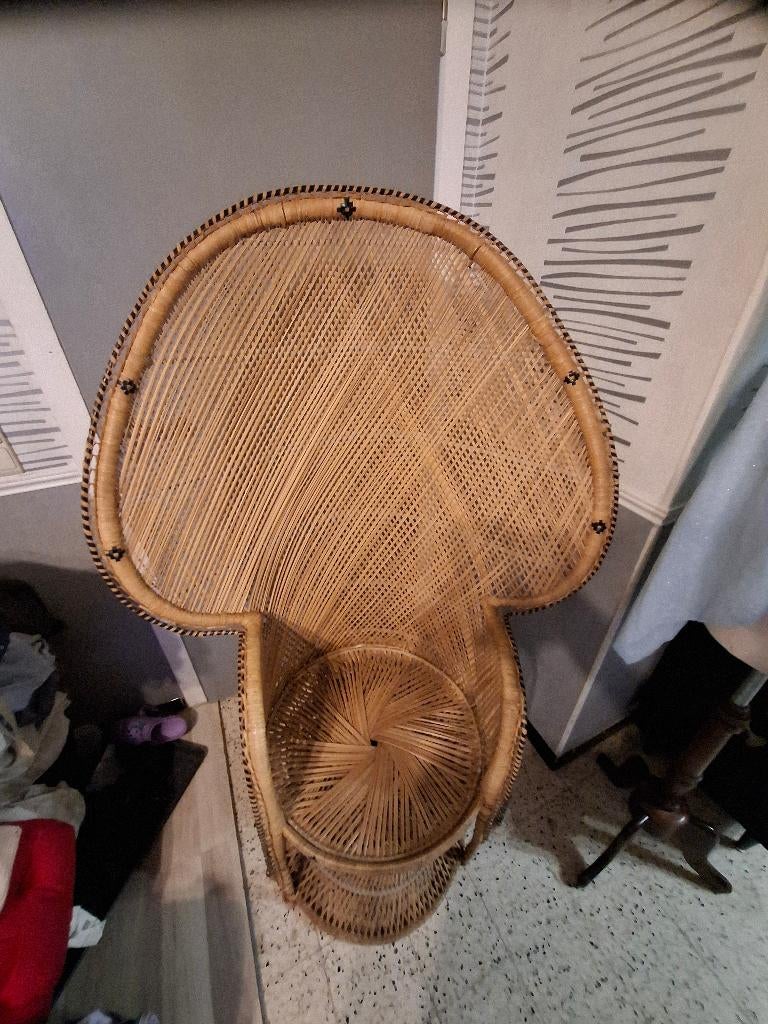 Fauteuil en rotin, Enlèvement, Utilisé, Osier ou Rotin