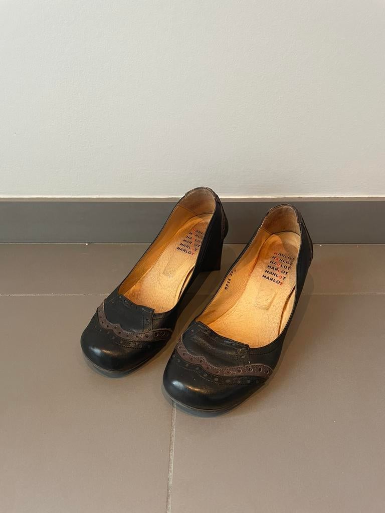 Hakken Harlot, Kleding | Dames, Verzenden, Zwart, Zo goed als nieuw, Schoenen met hoge hakken