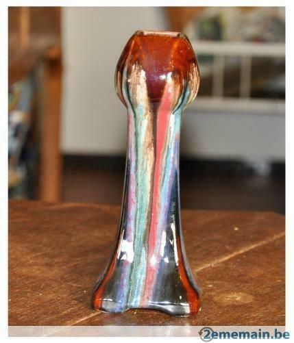 vase tulipe faience origine belge