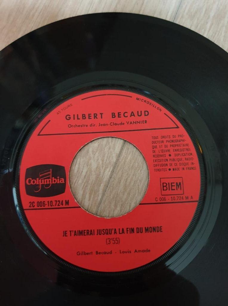 Singel Gilbert Becaud, Enlèvement ou Envoi