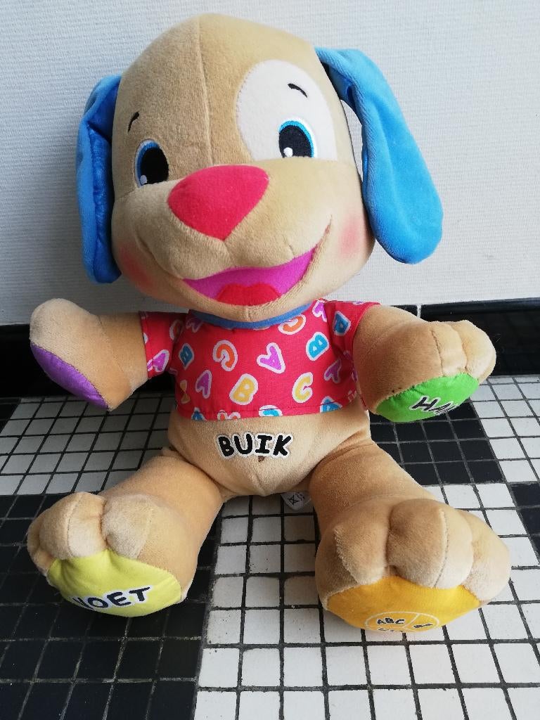 Fisher price knuffelbeer met geluid, Ophalen, Zo goed als nieuw, Duw- of Trekspeelgoed, Met geluid