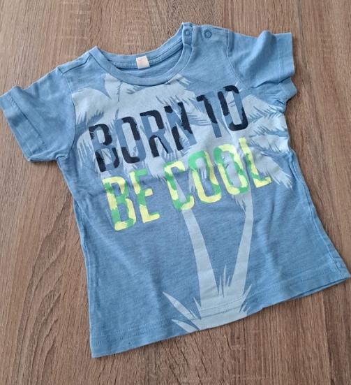 Born to be cool t-shirt 80, Kinderen en Baby's, Babykleding | Maat 80, Zeeman, Ophalen of Verzenden, Zo goed als nieuw, Jongetje