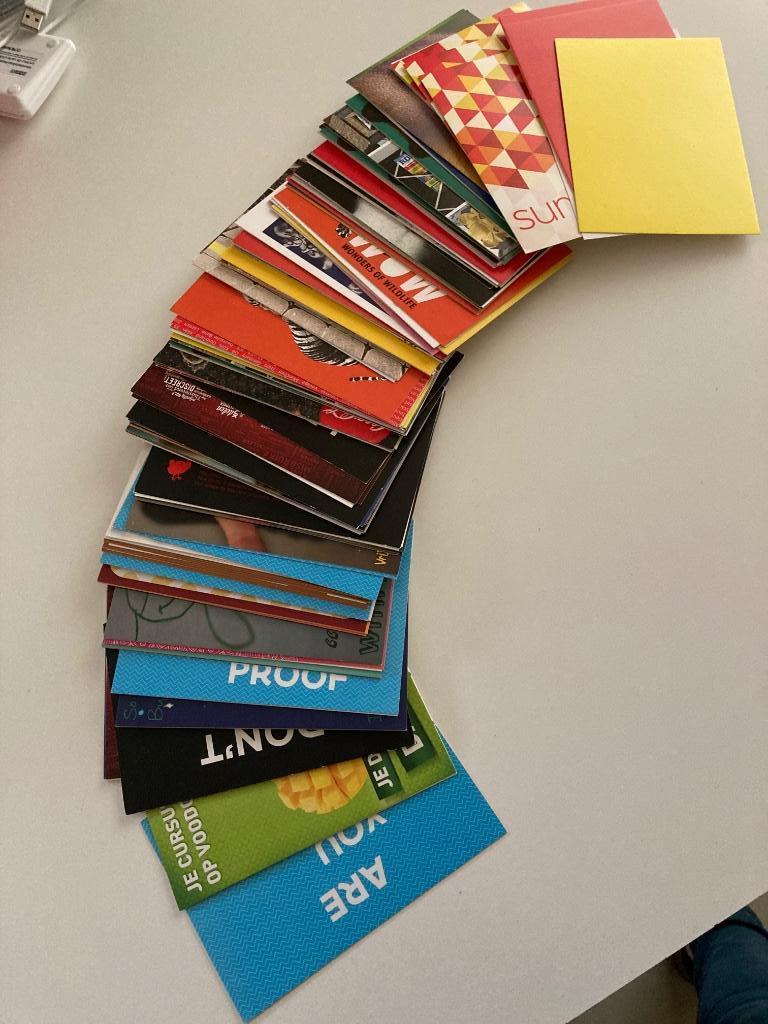 lot kaarten van "Boomerang", Ophalen, Ongelopen