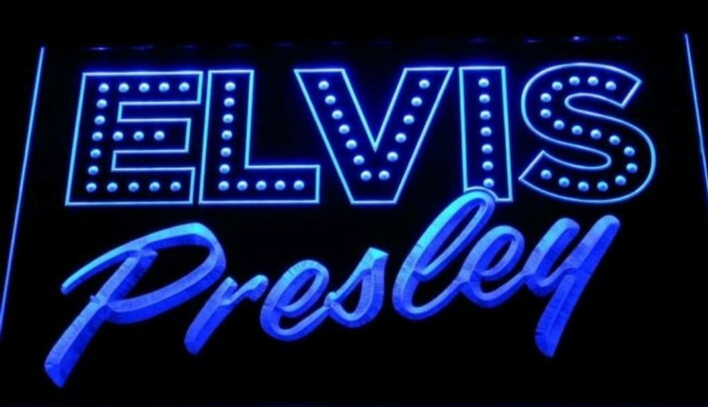 Elvis presley led decoratie verlichting lamp mancave kado, Verzamelen, Ophalen of Verzenden, Nieuw, Lichtbak of (neon) lamp