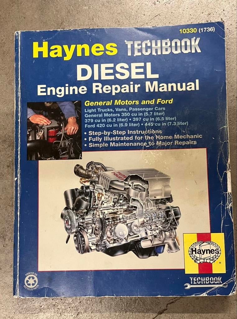 Haynes diesel engine repair manuel, Ophalen of Verzenden