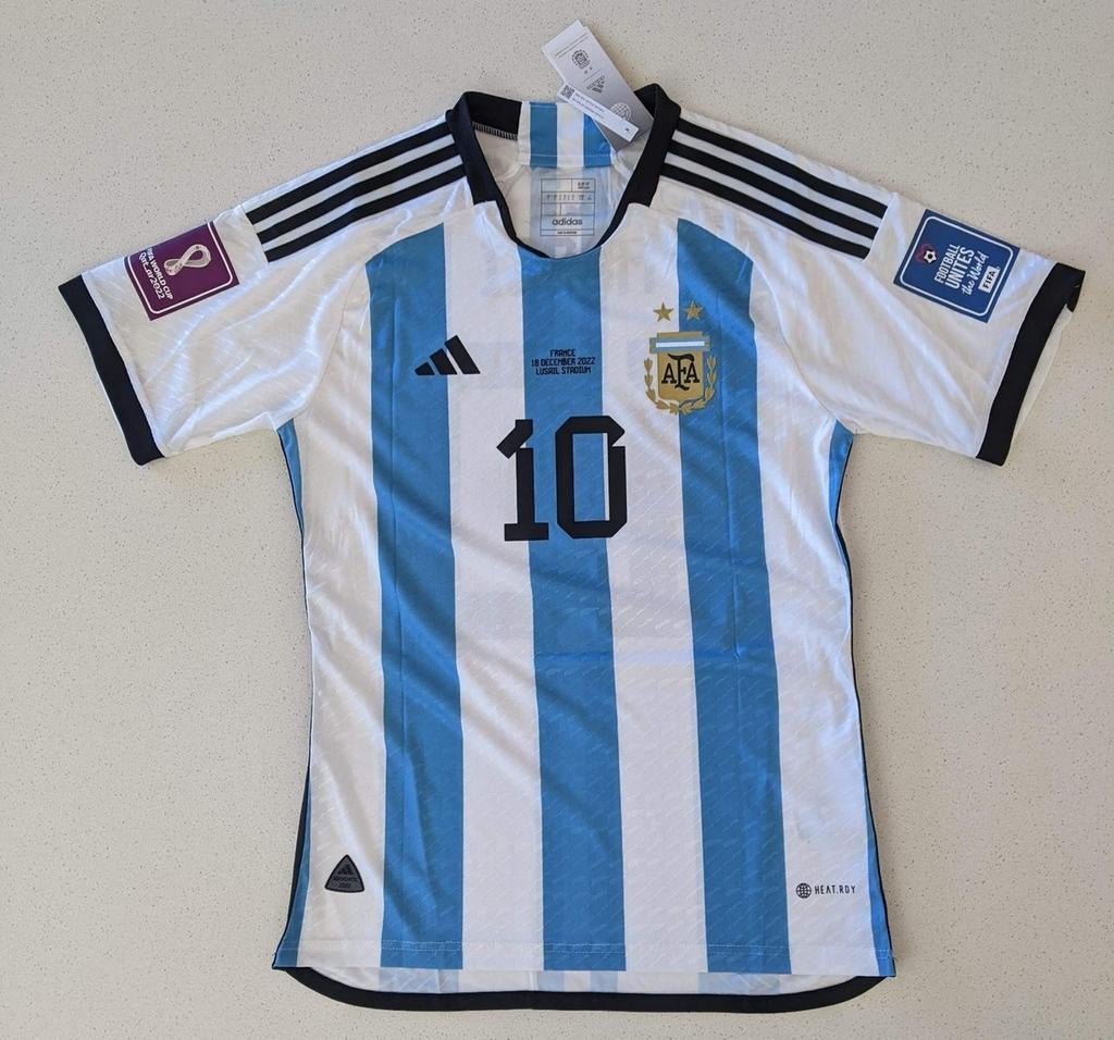 Argentinië Messi Origineel WorldCup Finale Qatar 2022, Verzenden, Zo goed als nieuw, Shirt