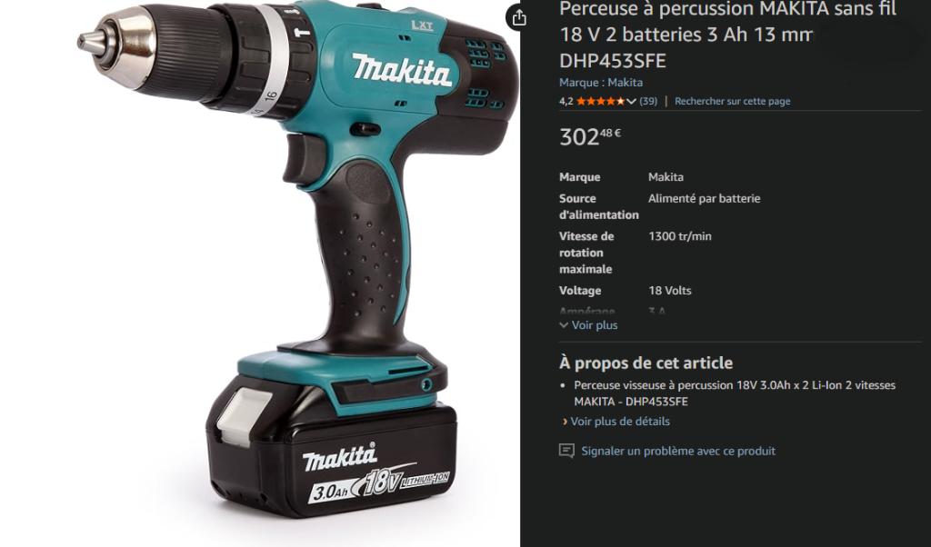 Perceuse-visseuse à percussion 18V,  2 Batteries,  Chargeur, Enlèvement ou Envoi, Neuf
