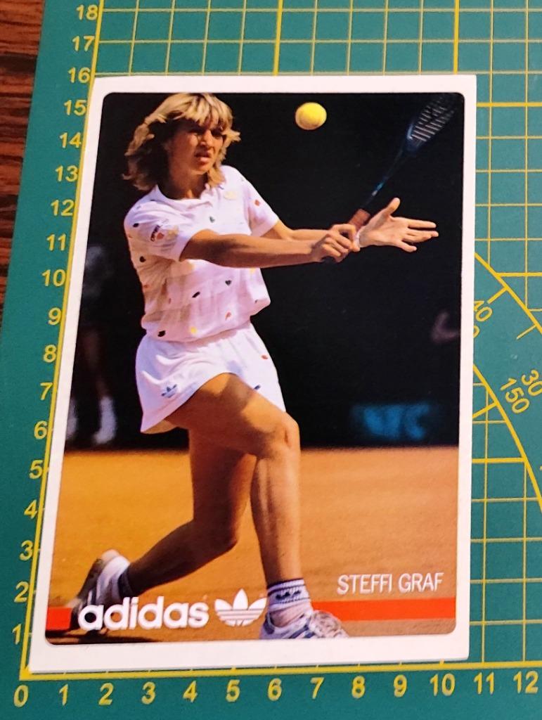 Sticker Adidas Tennis Steffi Graf jaren '80, Verzamelen, Ophalen of Verzenden