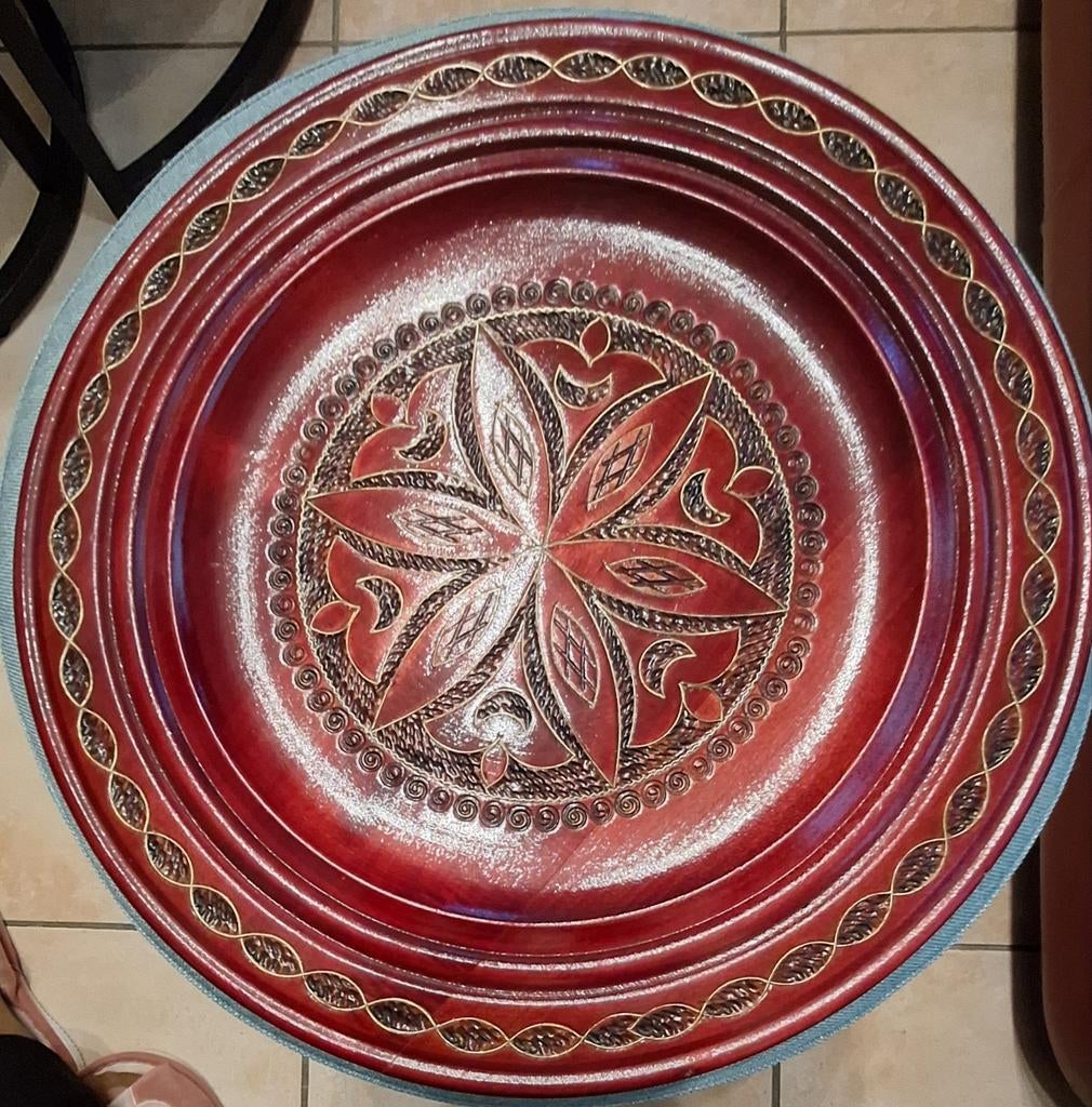 Assiette en bois pologne 31cm, Enlèvement ou Envoi