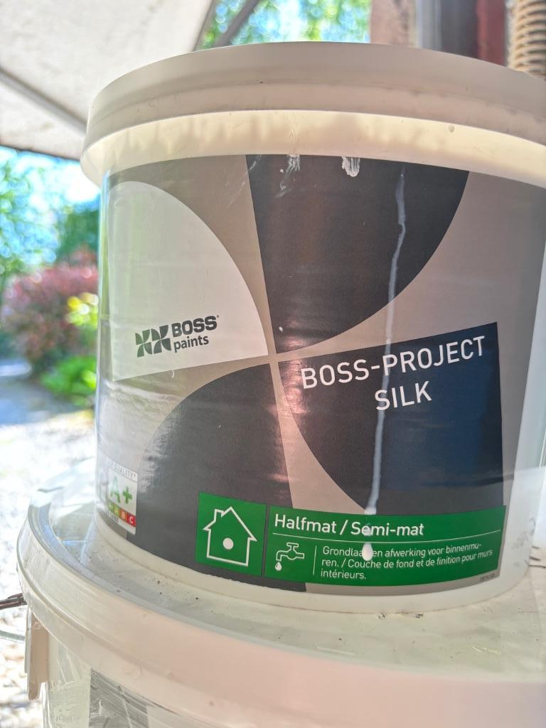 Peinture blanche finition murs, Moins de 5 litres, Comme neuf, Enlèvement, Peinture