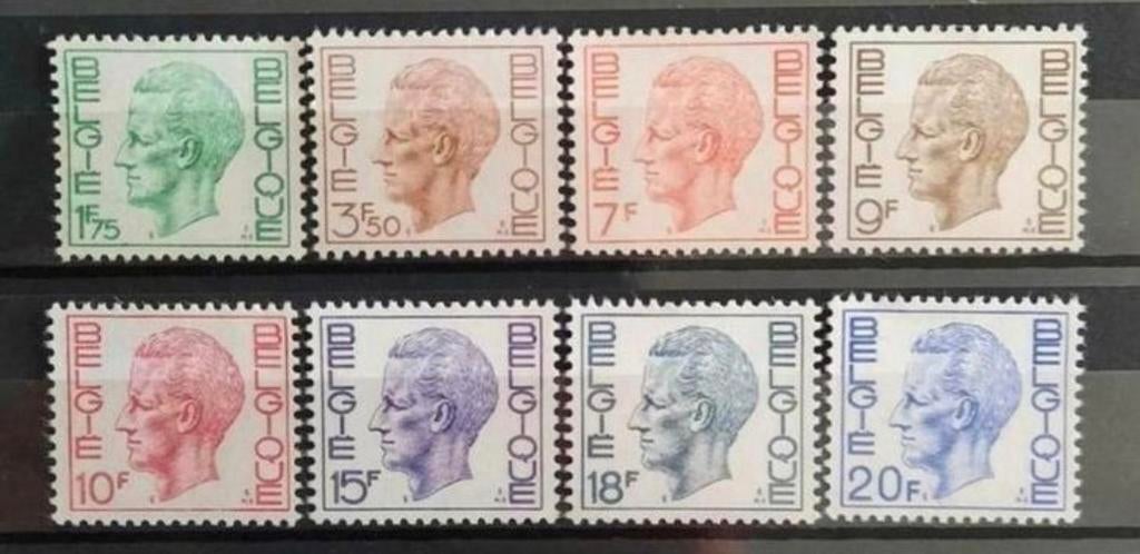 België: OBP 1581/87 ** Elström 1971., Postzegels en Munten, Koninklijk huis, Frankeerzegel, Ophalen of Verzenden, Zonder stempel