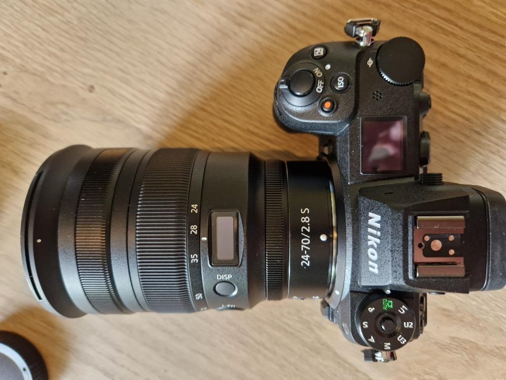 NIKON Z6 II met Z 24-70 f2.8 S ;FTZII mount én VQDkaart 64GB, Ophalen, Nieuw, Spiegelreflex, Nikon