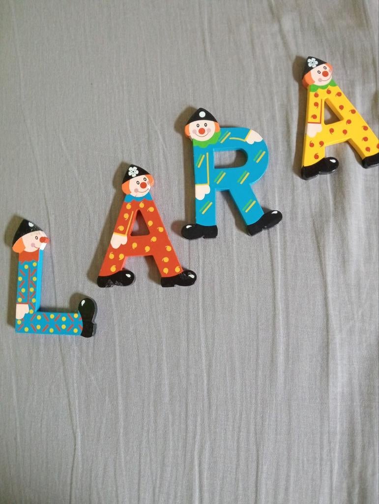 Lettres en bois pour porte de chambre., Enlèvement, Comme neuf