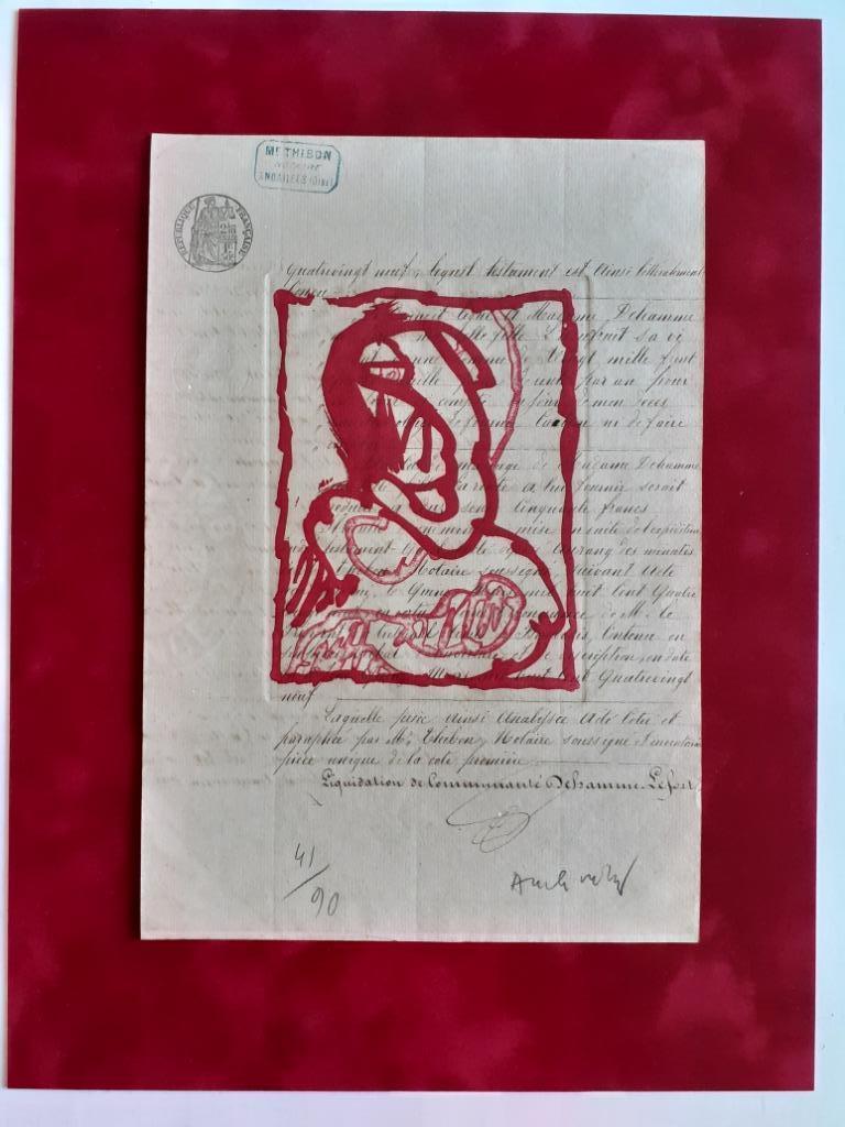 "La vie comme elle tourne" - Pierre Alechinsky, Antiek en Kunst, Ophalen