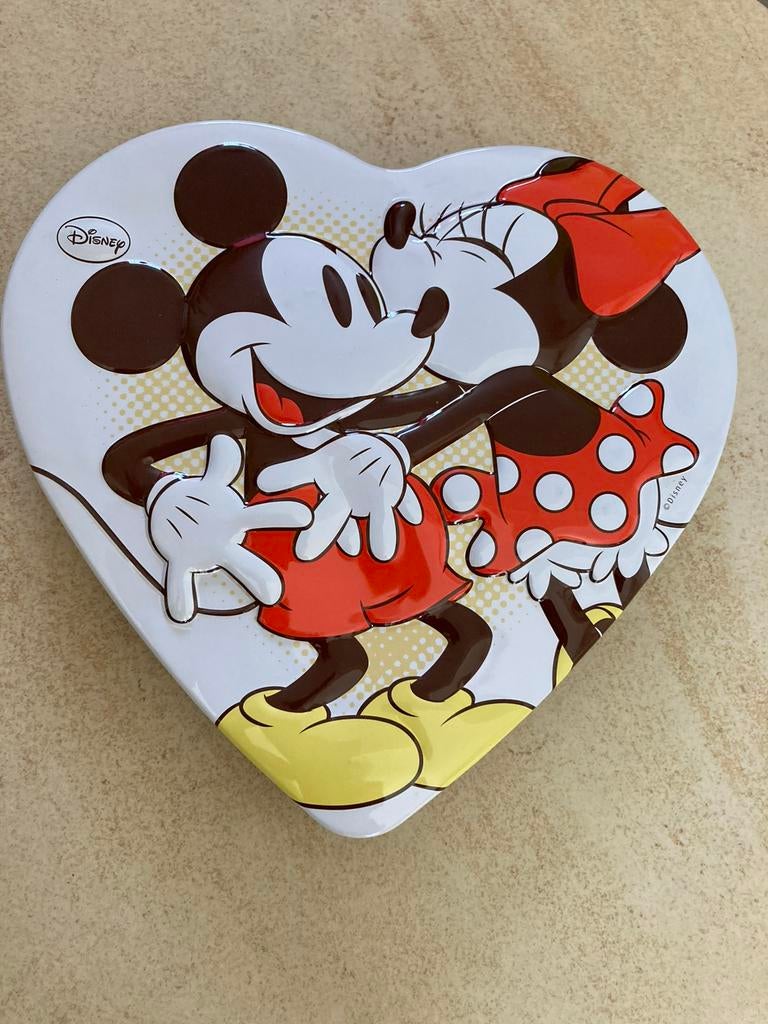 Mickey en Minnie harten blikken doosje, Ophalen, Gebruikt, Overige