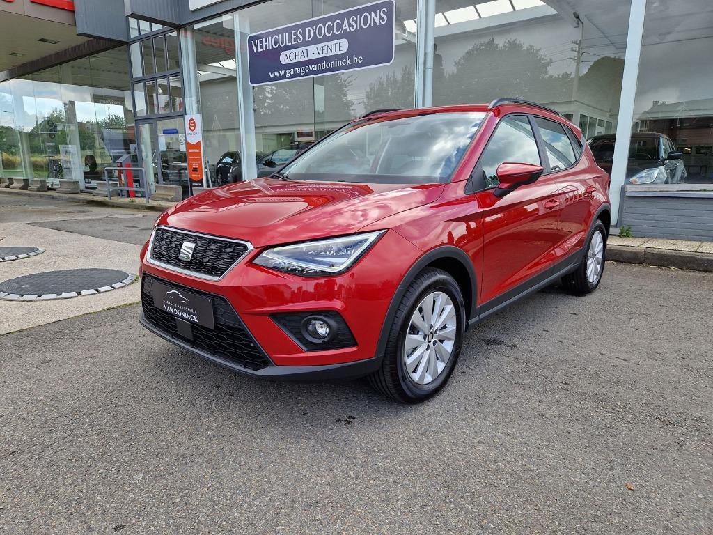 SEAT Arona 1.0 Essence 110ch - 2021 - 12.667 km - 22.490€, Autos, Seat, Rouge, Achat, Entreprise, Noir