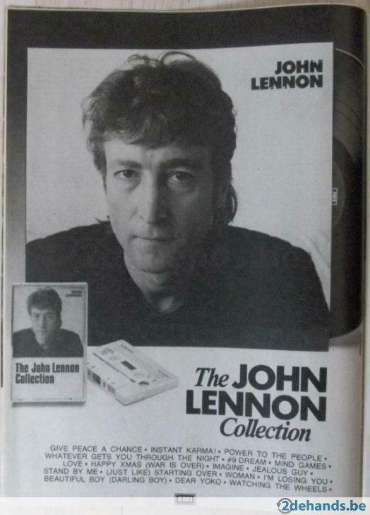 advertentie John Lennon LP The John Lennon Collection, Verzamelen, Gebruikt