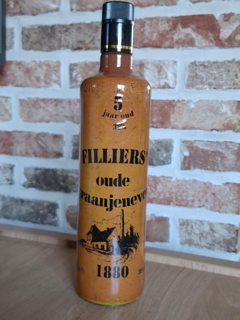 Jeneverbesfles „Filliers' oude graanjever” 70 cl, Ophalen of Verzenden