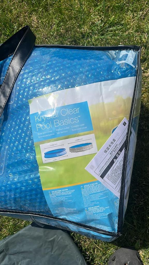 Noppen afdekzeil rond intex zwembad, Tuin en Terras, Ophalen, Zo goed als nieuw, Rond
